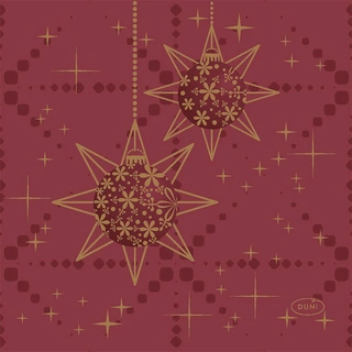 Duni Servetten Gilded Bauble - 24x24cm