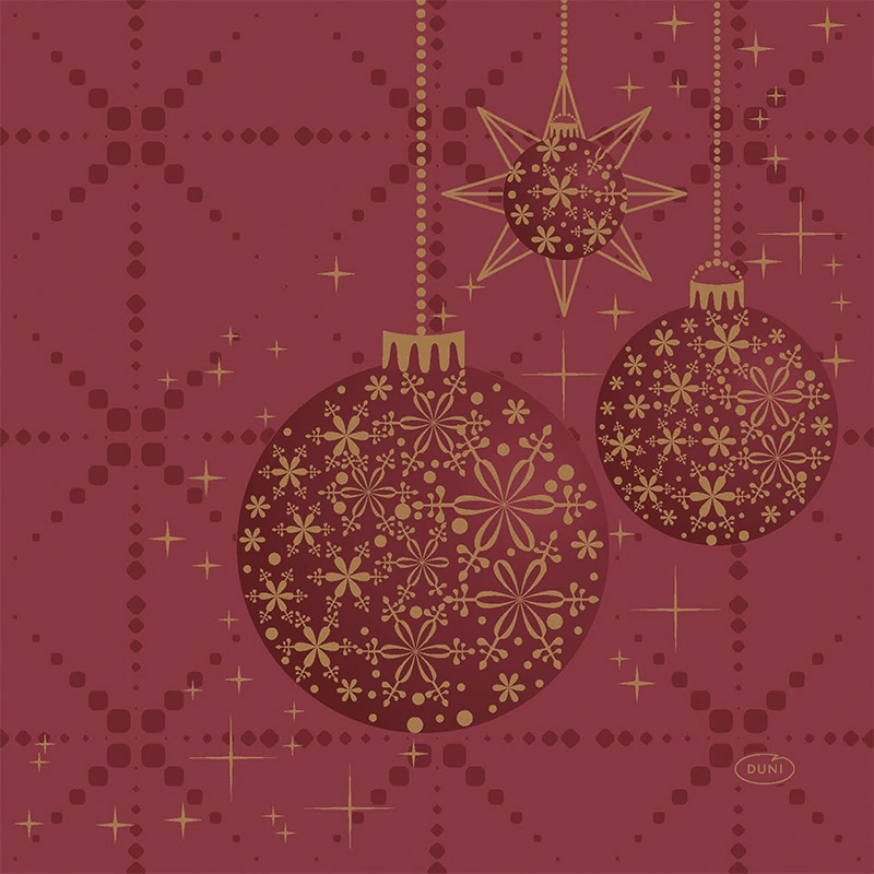 Duni Servetten Gilded Bauble - 33x33cm
