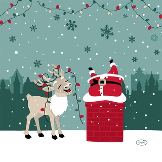 Duni Servetten Jolly Journey - 33x33cm