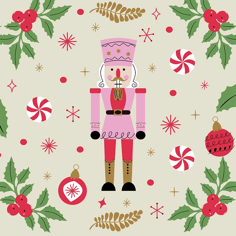 Duni Servetten Nutcracker Holiday - 33x33cm