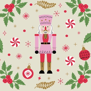 Duni Servetten Nutcracker Holiday - 33x33cm