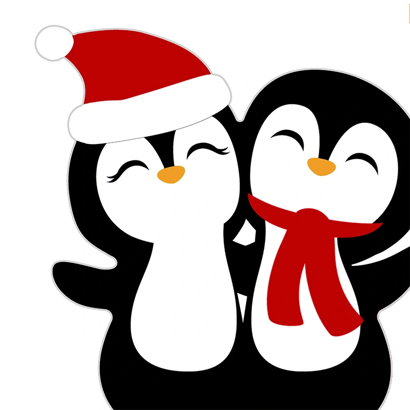 Duni Servetten Penguin Santas 33cm