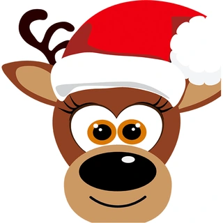 Duni Servetten Reindeer Smile 33cm