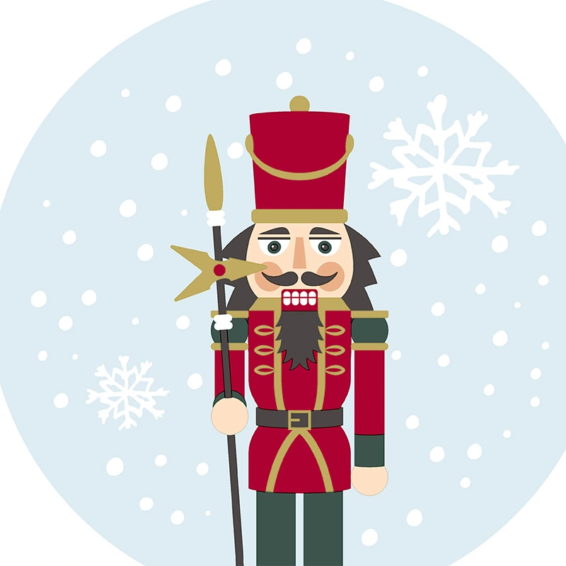 Duni Servetten Snowy Nutcracker - 33x33 cm