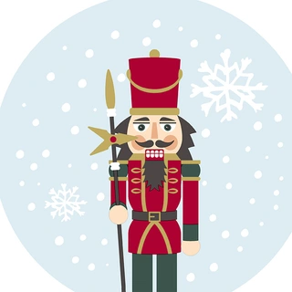 Duni Servetten Snowy Nutcracker - 33x33 cm