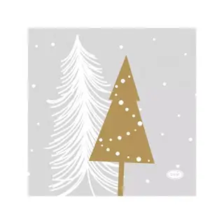Duni Servetten Winter Trees  - 24x24 cm | Tuincentrum De Boet