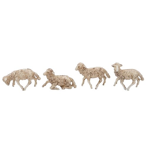 Kerststal Schapen 5 figuren - 6x5 cm