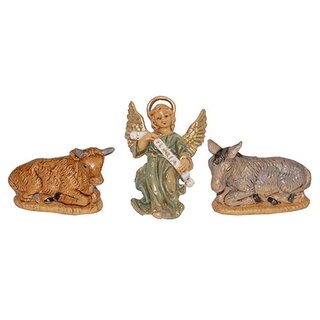 Kerststal Set Os, Ezel en Engel