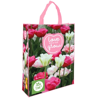 Tas 'Love What You Grow' met Tulpen 25 st.