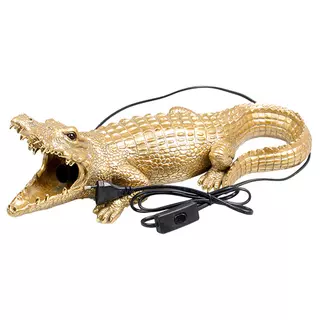 SID Krokodil Tafellamp Goud - 47,5x19,5x17,5 cm