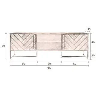 Dutchbone Class TV-meubel - 180x60 cm - afbeelding 6