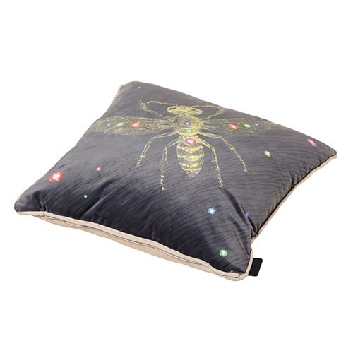 Madison Sierkussen 45x45 - Velvet Insect Grey