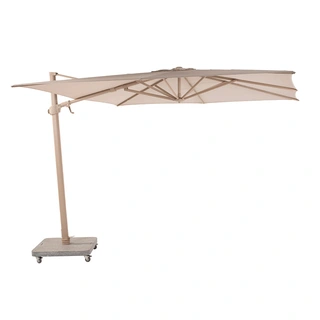 4 Seasons Outdoor Siesta Premium Zweefparasol 300x300 - Sand/Latte Frame - afbeelding 2