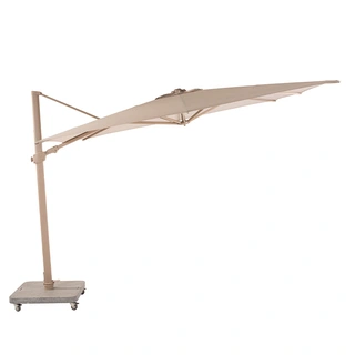 4 Seasons Outdoor Siesta Premium Zweefparasol 300x300 - Sand/Latte Frame - afbeelding 4
