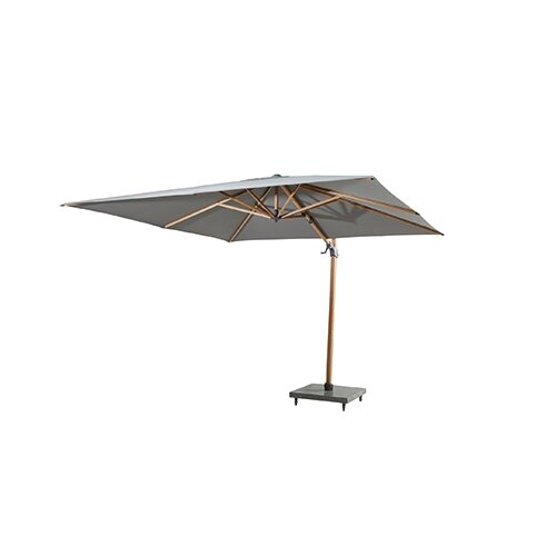 4 Seasons Outdoor Siesta Premium Zweefparasol 300x300 - Antraciet/Houtlook Frame - afbeelding 2