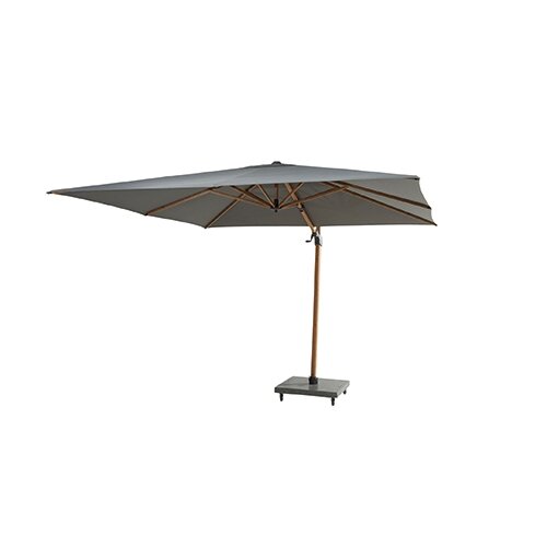 4 Seasons Outdoor Siesta Premium Zweefparasol 300x300 - Antraciet/Houtlook Frame - afbeelding 4