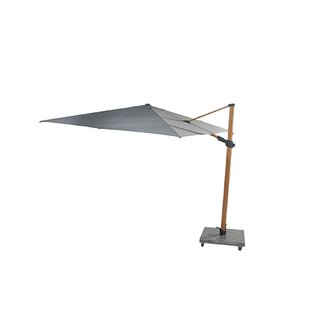 4 Seasons Outdoor Siesta Premium Zweefparasol 300x300 - Antraciet/Houtlook Frame - afbeelding 6