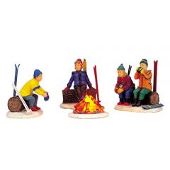 Lemax Skiers' Camp Fire