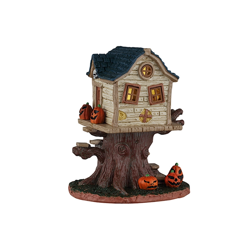 Lemax Skull Tree House