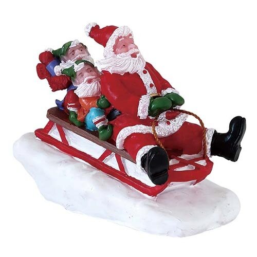 Lemax Sledding With Santa