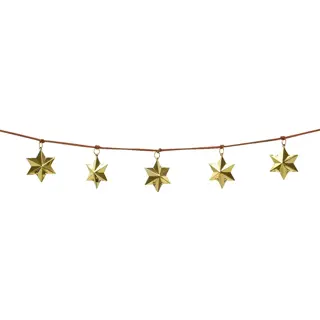 Kerstslinger met Sterren Goud - 100 cm