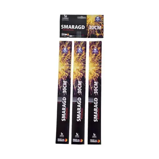 Vuurwerk Sterretjes Smaragd 30 cm - 15 st.