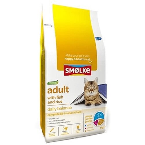 Smølke Kat Adult Fish & Rice 4 kg