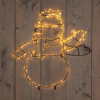 LED Sneeuwman Zwaaiend - 50x60 cm