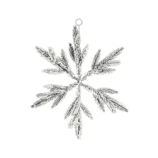 House of Seasons Sneeuwvlok Wit - 30 cm