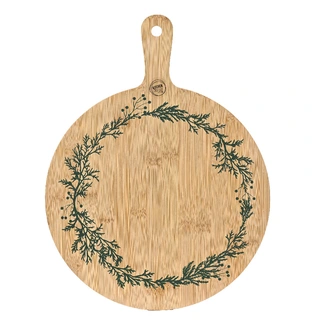 Snijplank Bamboe Kranspatroon - 42x32 cm - afbeelding 1