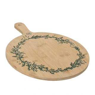 Snijplank Bamboe Kranspatroon - 42x32 cm - afbeelding 2
