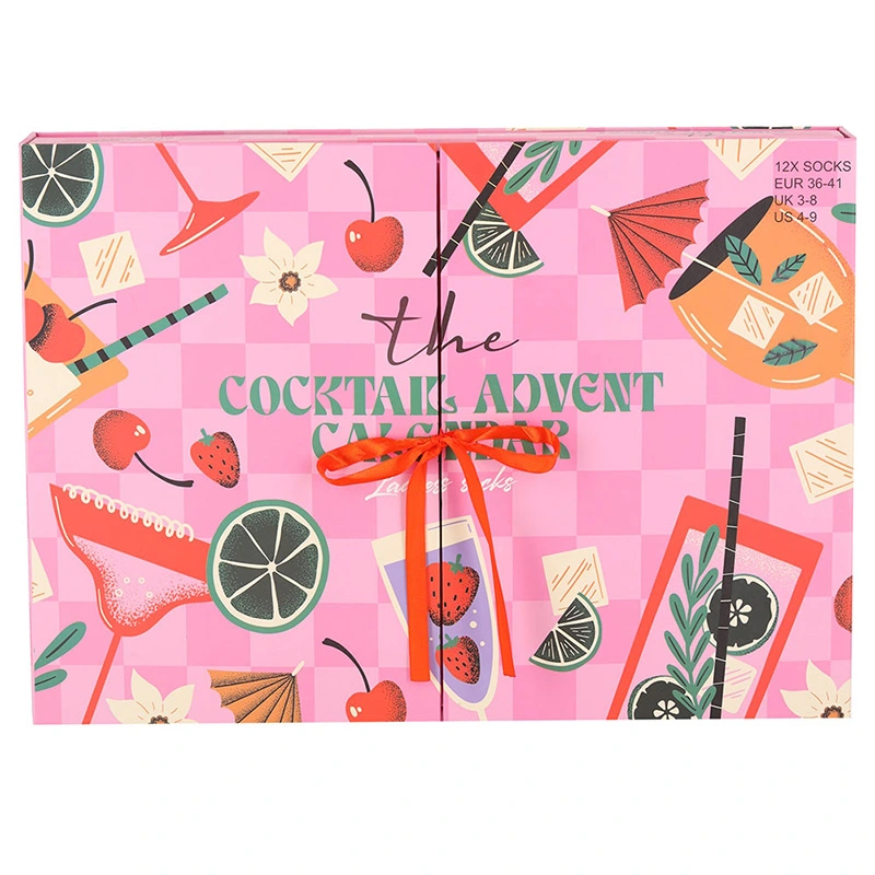 Sokken Adventskalender Dames Cocktail - 12 paar - afbeelding 1