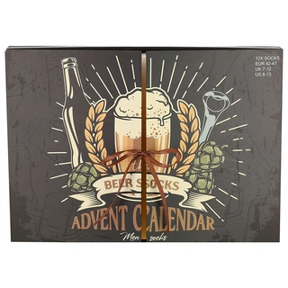 Sokken Adventskalender Heren Bier - 12 paar | De Boet