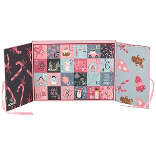 Sokken Adventskalender Meisjes Kerst - 12 paar - afbeelding 2