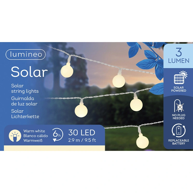 Solar Cherry Lights 290 cm - Warm Wit - afbeelding 4