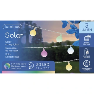 Solar Cherry Lights 290 cm - Soft Multi - afbeelding 4