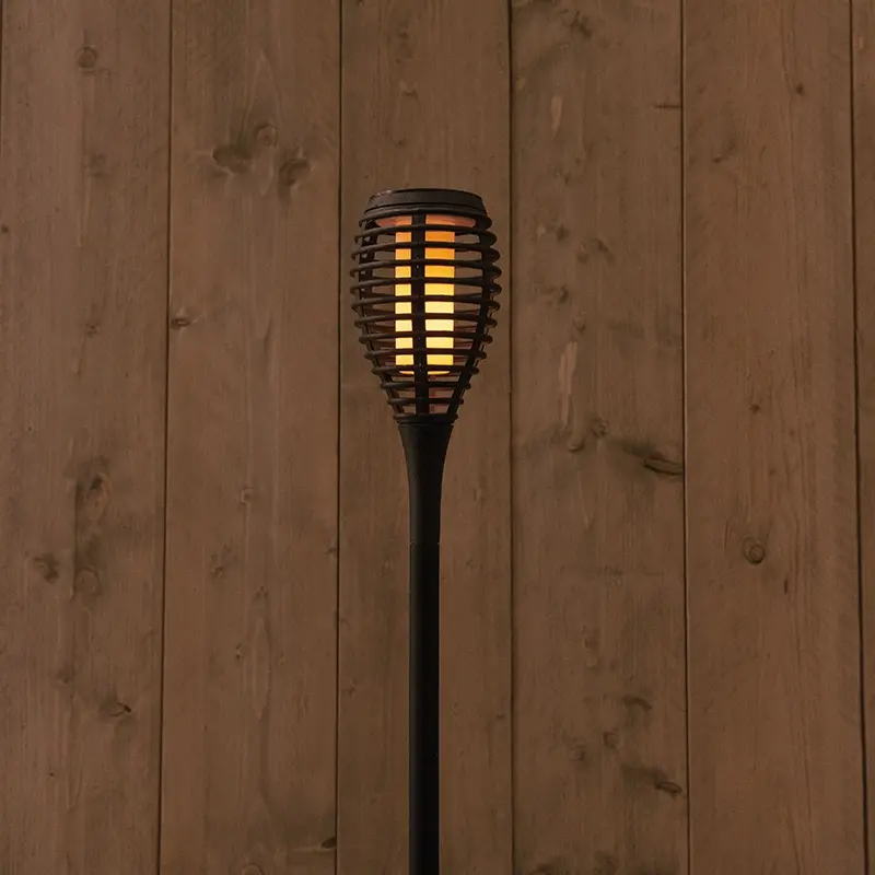 Anna's Collection Solar Fakkel Vlameffect Steker 61 cm - Zwart