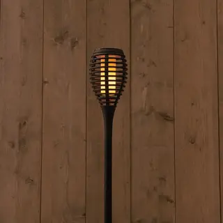 Anna's Collection Solar Fakkel Vlameffect Steker 61 cm - Zwart