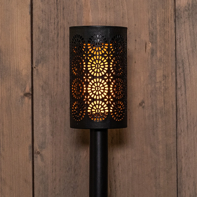 Solar Fakkel Vlameffect Zwart - 7,5x49 cm
