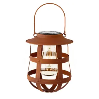 Solar Hanging Light Metaal Bruin - 15x19 cm - afbeelding 1