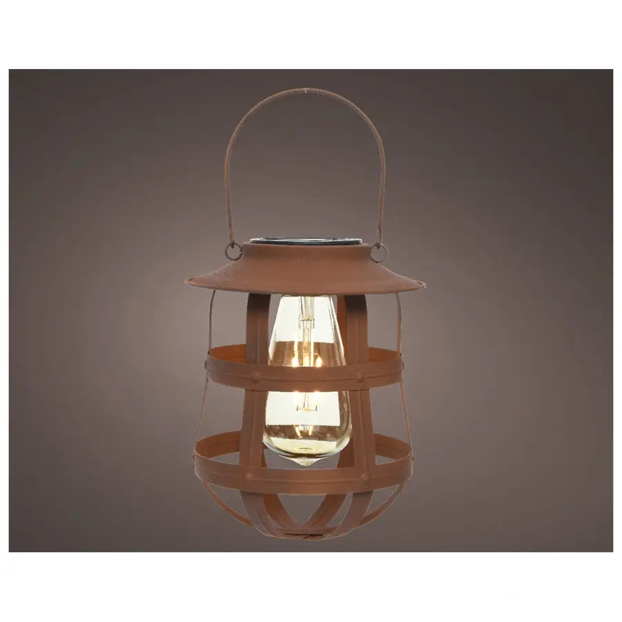 Solar Hanging Light Metaal Bruin - 15x19 cm - afbeelding 2