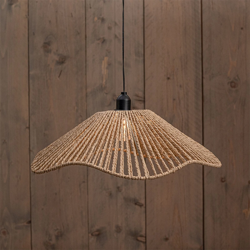 Solar Hanglamp Naturel Edison - 39x12 cm