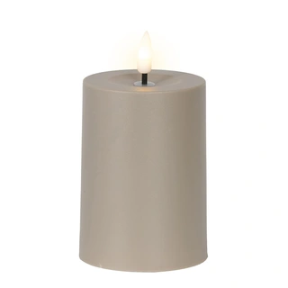 Solar Buitenkaars Kunststof Bruin - Ø7x10 cm - afbeelding 1