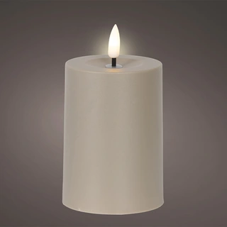 Solar Buitenkaars Kunststof Bruin - Ø7x10 cm - afbeelding 2