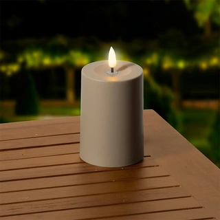 Solar Buitenkaars Kunststof Bruin - Ø7x10 cm - afbeelding 3