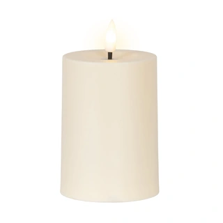 Solar Buitenkaars Kunststof Creme - Ø7x10 cm - afbeelding 1