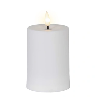 Solar Buitenkaars Kunststof Wit - Ø7x10 cm| De Boet