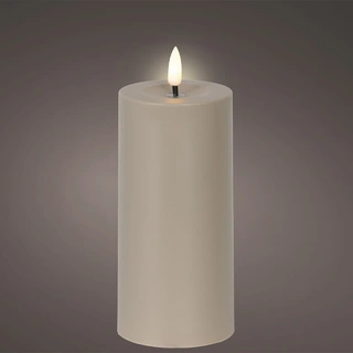 Solar Buitenkaars Kunststof Bruin - Ø7x15 cm - afbeelding 2