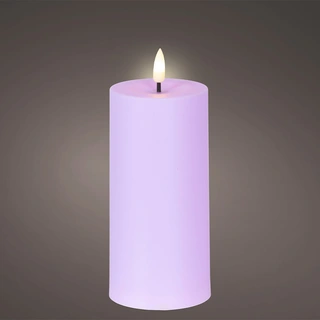 Solar Buitenkaars Kunststof Lila - Ø7x15 cm - afbeelding 2