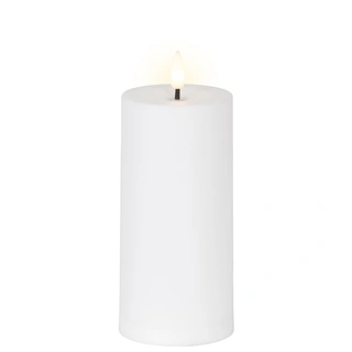 Solar Buitenkaars Kunststof Wit - Ø7x15 cm| De Boet